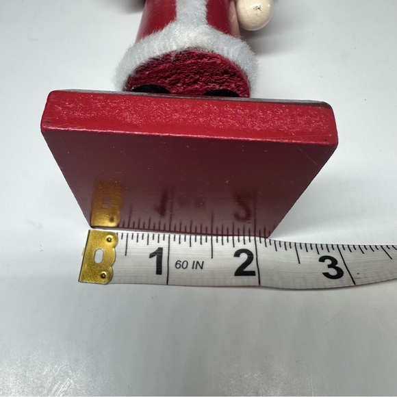 Nutcracker Wooden Santa Claus St Nick Hand Painted Vintage 8” Collectable Gift - Picture 8 of 9